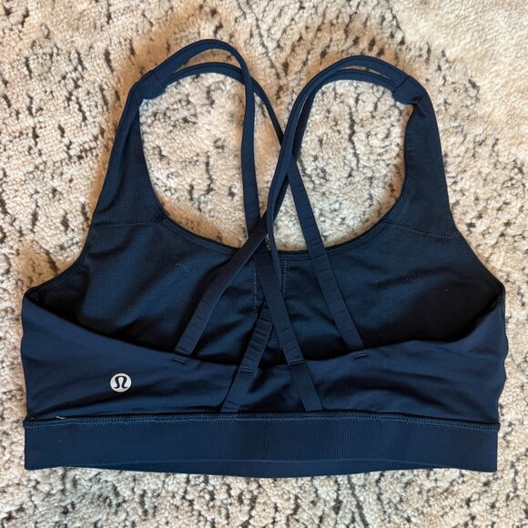 LIKE NEW Lululemon Energy Sports Bra - Navy blue - Picture 2 of 3